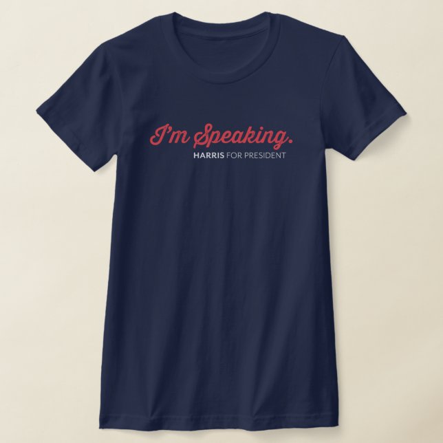 Jag talar Kamala Harris Walz T-Shirt (Laydown)