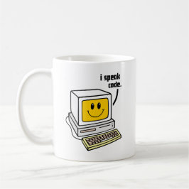 Jag talar kod kaffemugg