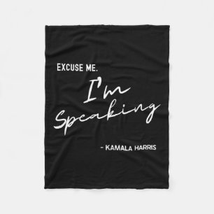 Jag talar med Kamala Harris Internationell Women Fleecefilt