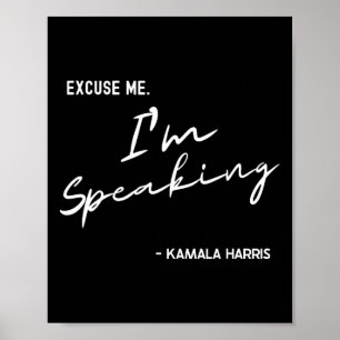 Jag talar med Kamala Harris Internationell Women Poster