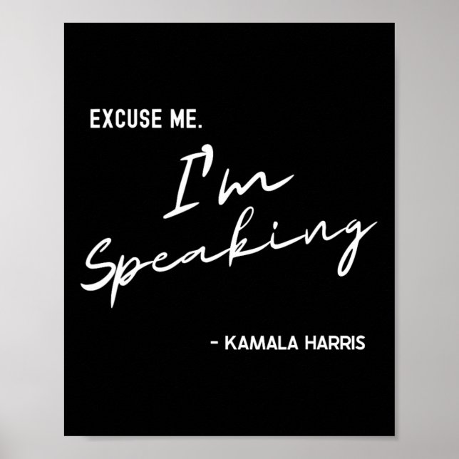 Jag talar med Kamala Harris Internationell Women Poster (Framsidan)