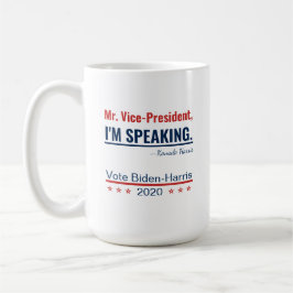 Jag talar med Vicen Kamala Harris 2020 Kaffemugg