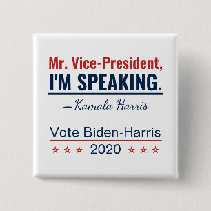 Jag talar med Vicen Kamala Harris 2020 Knapp