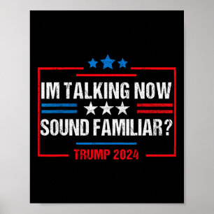 Jag talar nu om valtrumpen 2024 W Poster