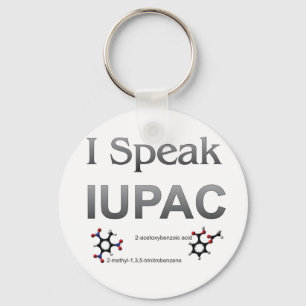 Jag talar om IUPAC-kemikalier Nyckelring