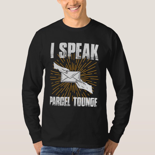Jag talar om paketpost, postverkare t shirt (Framsida)