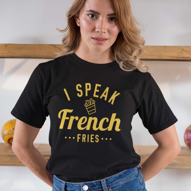 Jag talar pommes frites t shirt (Skapare uppladdad)