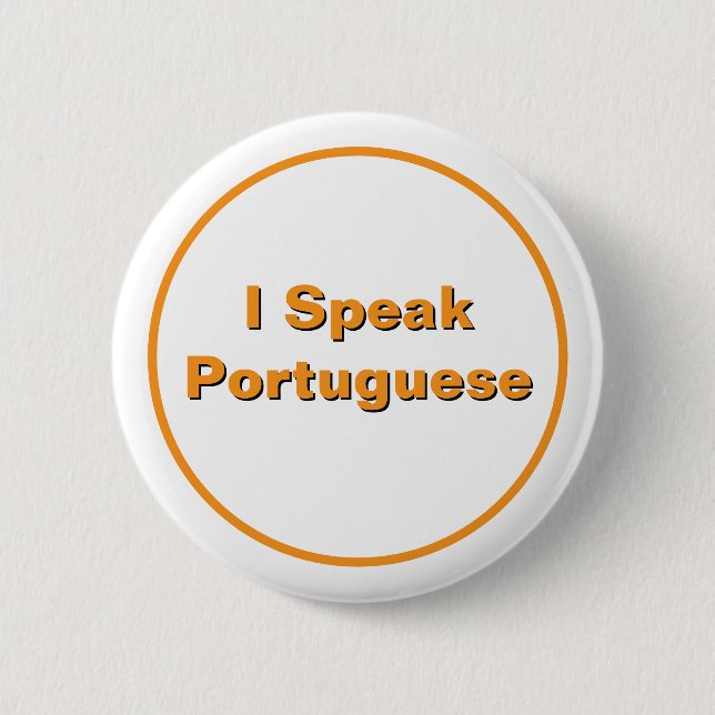 Jag talar portugisiska knapp (Framsida)