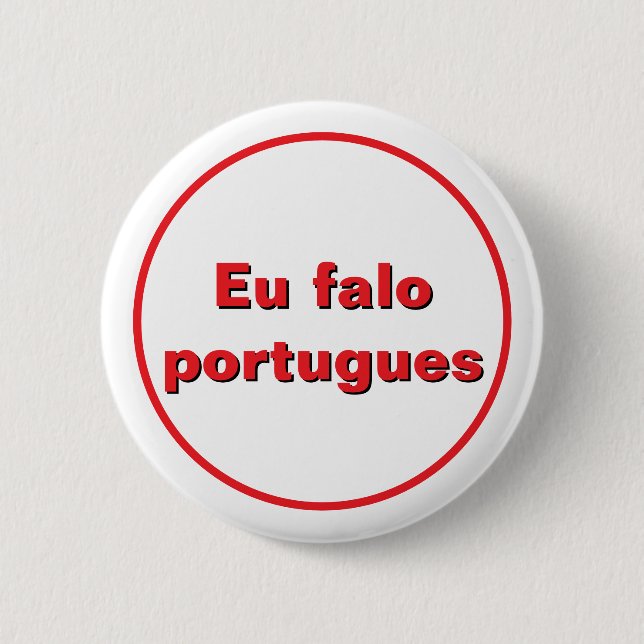 Jag talar portugisiska knapp (Framsida)