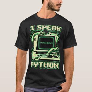 Jag talar Python-programvara T Shirt