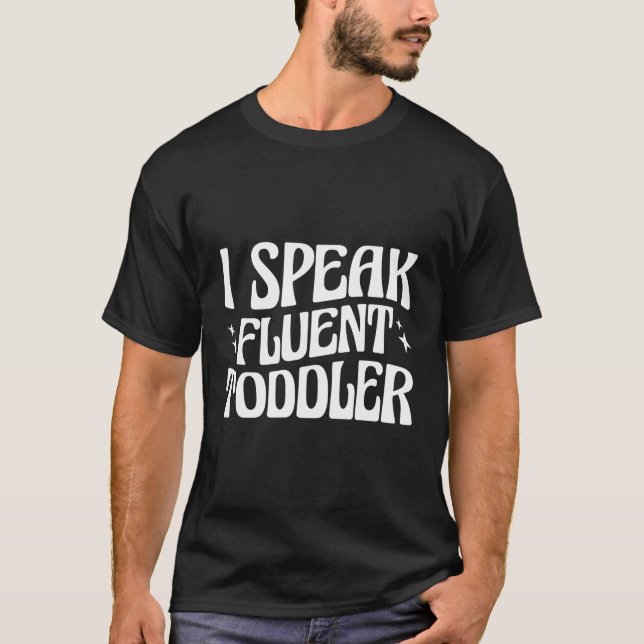 Jag talar Småbarn, Daycare Provider T Shirt (Framsida)