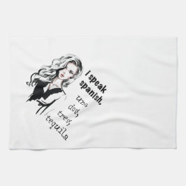 Jag talar spanska kökshandduk