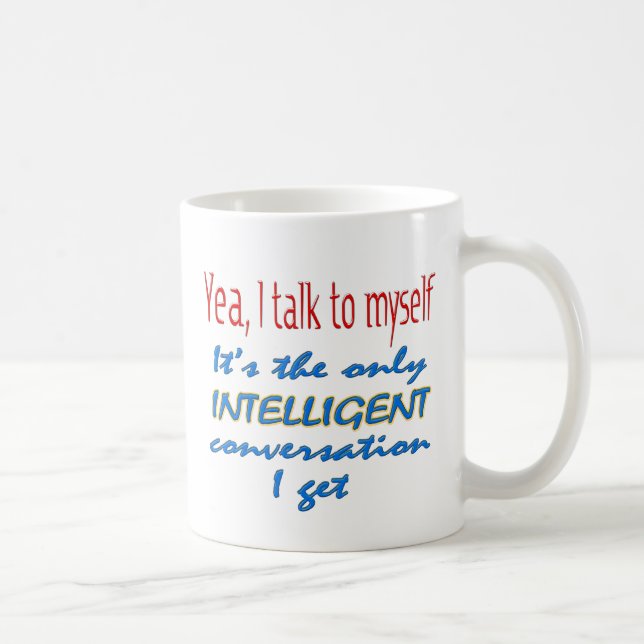 Jag talar till jag själv kaffemugg (Höger)