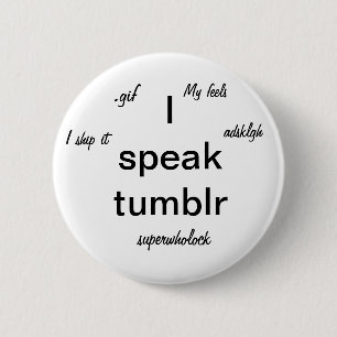 Jag talar tumblr knapp