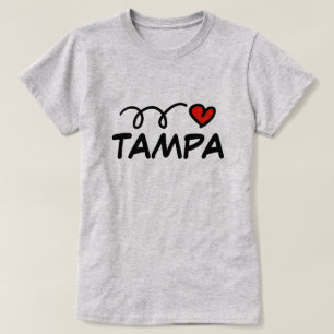 Jag ♥ Tampa anpassningsbar att skjorta med sött hj T Shirt