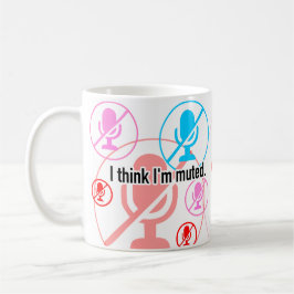 Jag tänka är avstängd. kaffemugg