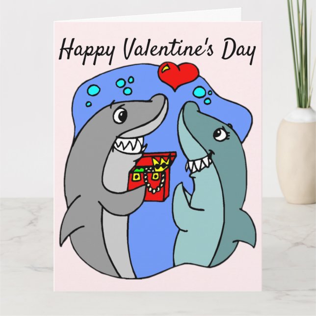 Jag Tänka att du är helt Jawsome, Shark Valentine Kort (Framsida)
