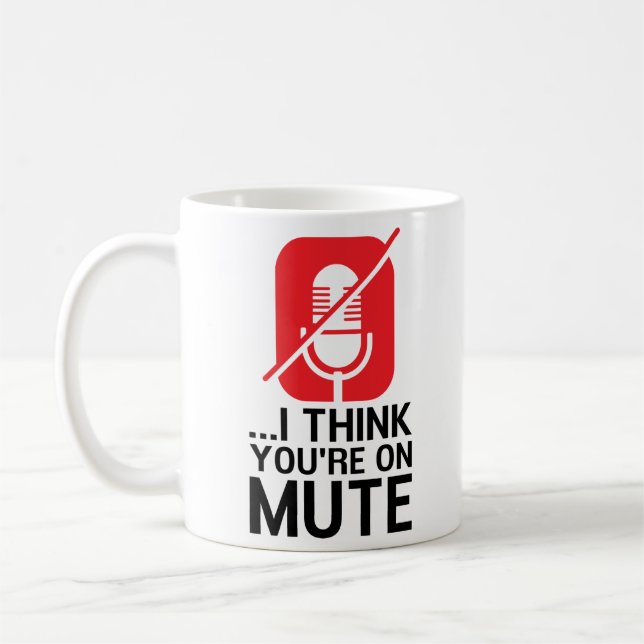 ...jag tänka att du är på tyst, roligt arbete hemi kaffemugg (Vänster)