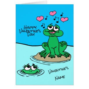 Jag Tänka att du är toadally Terrific Frog Valenti Hälsningskort