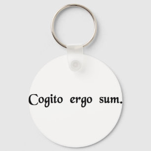 Jag tänka, därför är jag det. nyckelring