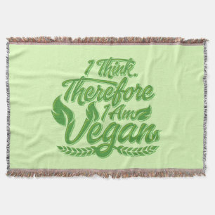 Jag Tänka, därför är jag Vegan Filt