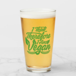 Jag Tänka, därför är jag Vegan Glaskopp