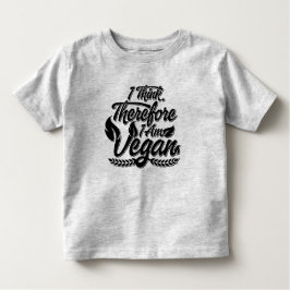 Jag Tänka, därför är jag Vegan T Shirt