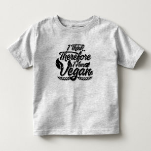 Jag Tänka, därför är jag Vegan T Shirt