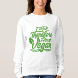 Jag Tänka, därför är jag Vegan T Shirt