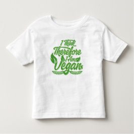 Jag Tänka, därför är jag Vegan T Shirt