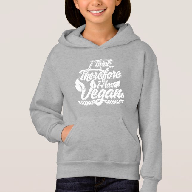 Jag Tänka, därför är jag Vegan T Shirt (Framsida)