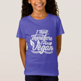 Jag Tänka, därför är jag Vegan T Shirt
