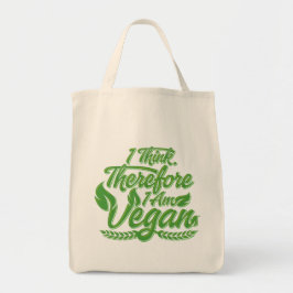 Jag Tänka, därför är jag Vegan Tygkasse