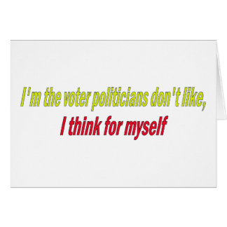 Jag tänka för mig själv hälsningskort