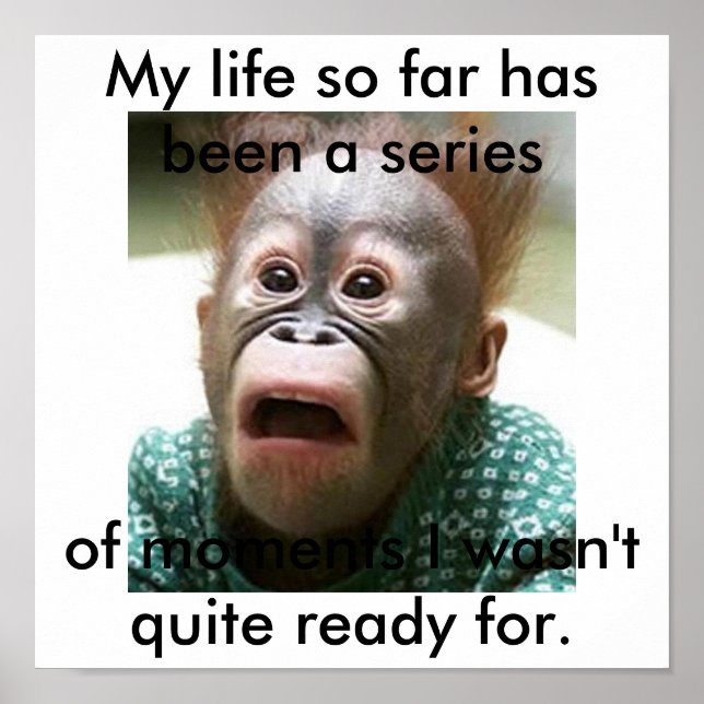 Jag tänka inte att jag är redo för livet poster (Framsidan)