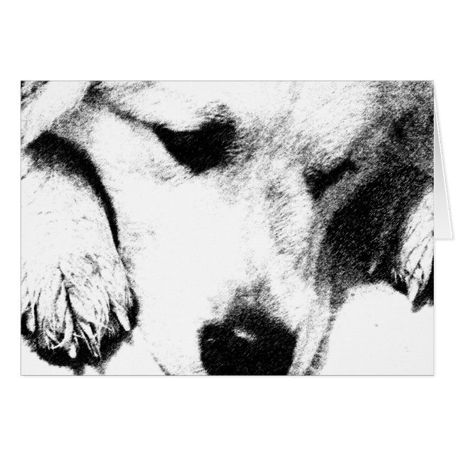 Jag tänka inte kortet hälsningskort (Framsidan Horizontal)