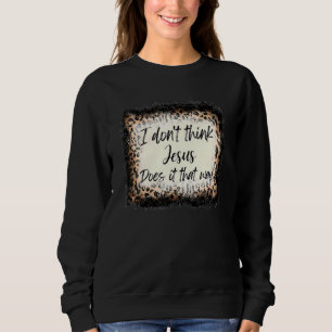 Jag Tänka Jesus gör det så Westernt Leopa T Shirt