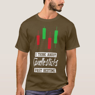Jag Tänka om Candlesticks Past Bedtime Lagrar Mark T Shirt