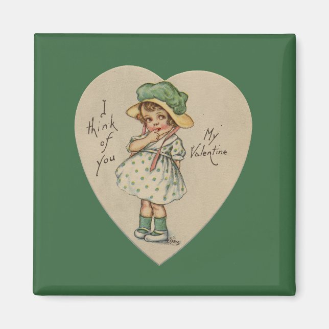 Jag tänka till dig Min Valentine Magnet (Framsidan)