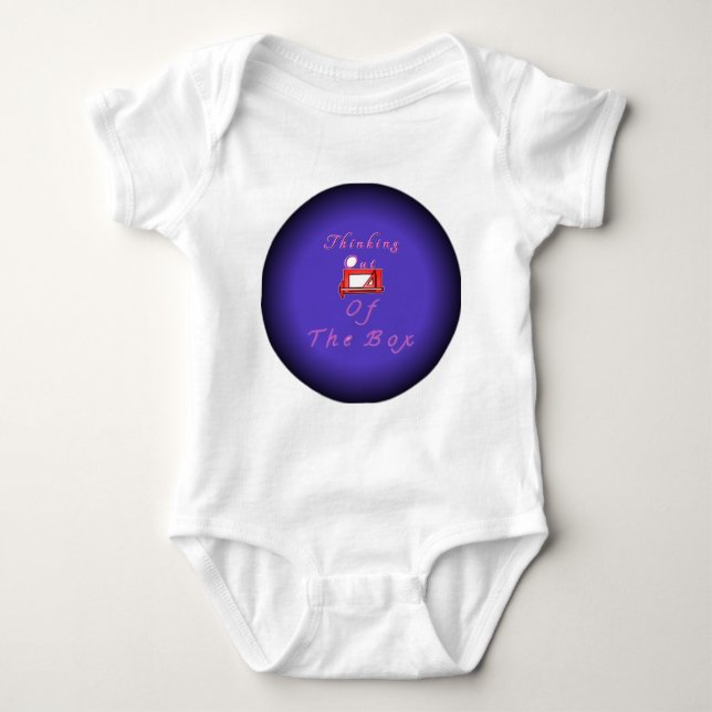 Jag tänka utanför lådan. t-shirt (Framsida)