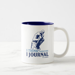 Jag tänker att därför jag förar journal över Två-Tonad mugg