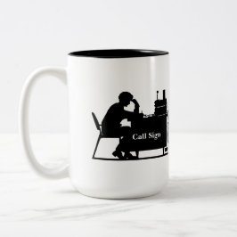 Jag tänker att därför jag skinkamuggen skräddarsy Två-Tonad mugg