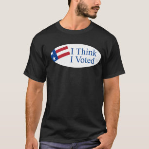 Jag tänker att jag röstade t-shirt