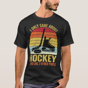 Jag tänker bara på hockey-gåvor för idrottshockey t shirt