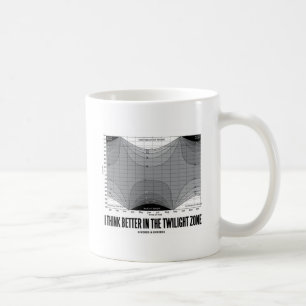 Jag tänker bättre i skymningzonen (friheten) kaffemugg