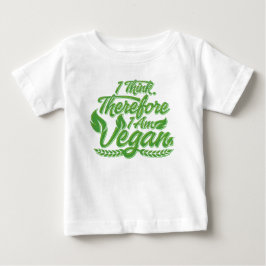 Jag Tänker, Därför Är Jag Vegan T Shirt