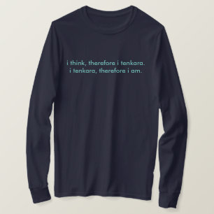 jag tänker, därför mig tenkaralångärmad t shirt