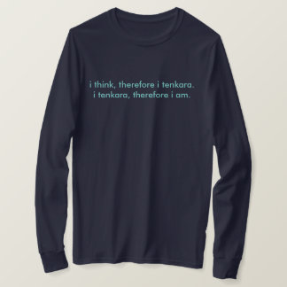jag tänker, därför mig tenkaralångärmad t t shirt