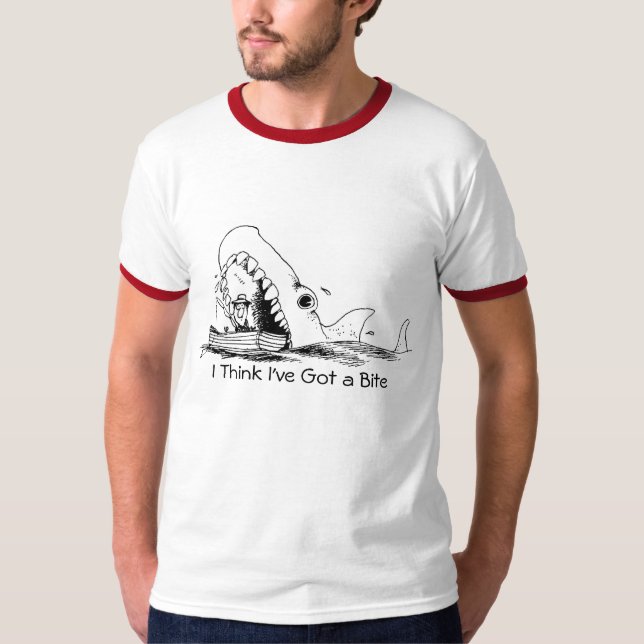 Jag tänker den I've har en bita Fishin Tee (Framsida)