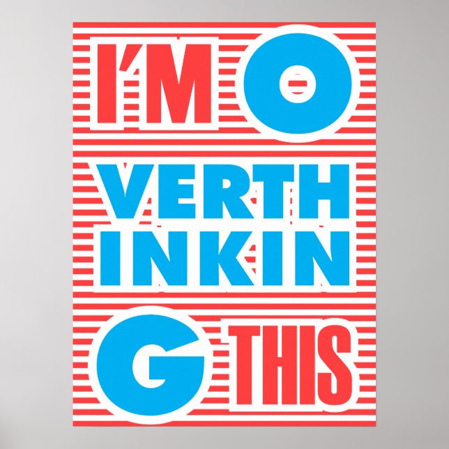 Jag tänker för mycket. poster (Framsidan)